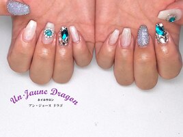 【自爪ネイル】オーロラネイル
