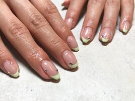 【ハンド】パステル×ビジュー