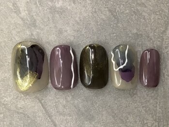 カラネイル 南森町店(calla nail)/奥深いパープル