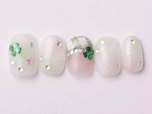 ジェミーネイル エビス(Jemiy nail ebisu)/四つ葉チェックストーン13040yen