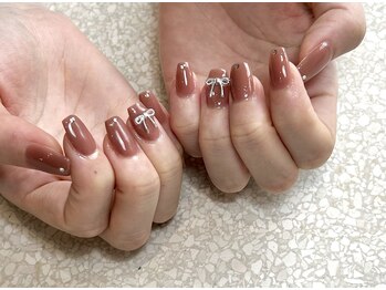 ルーチェドスパッシュ 仙台 長町(Luce da Spash)/ブラウンピンク×リボン