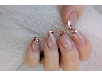 ピンクガラスフレンチ・入学式