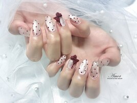 マグネット×ガーリーネイル