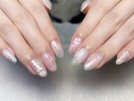 持ち込み桜ニュアンスネイル