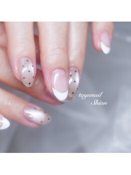 たゆ ネイル(たゆnail)/マグネットフレンチネイル
