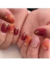 ネイルサロン キュア(Cure)/タイダイ柄ネイル