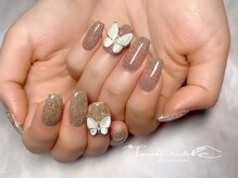 トゥーシェネイルズ(Touche'nails)/蝶パーツネイル