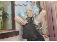 ネイルサロン アミティエ(Nail Salon Amitie)/キラキラニュアンス×mirror art