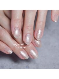 新色ゴールドワンカラーネイル♪