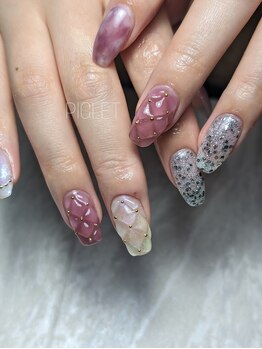 ネイルアンドアイラッシュアンドアロマ ピグレット(PIGLET)/ぷっくり♪