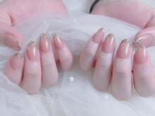 ラニ ネイル(Rani Nail)/秋色ガラスフレンチ