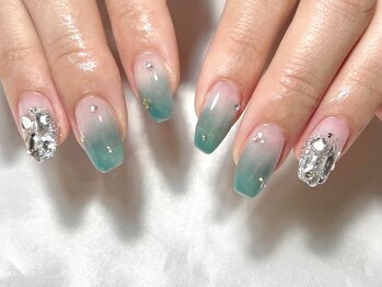 ターコイズ*ストーングラデ