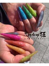 カラフル夏ネイル