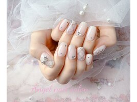 グレーチェックネイル