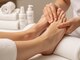 ノーブル(Noble)の写真/【角質除去×リフレクソロジー】で足裏滑らかに♪膝下オイルでむくみも流す◎足元から贅沢に整う癒しを★