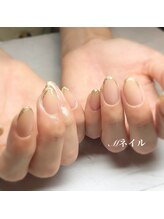 エムネイル(Ｍ)/_先端ミラーネイル_