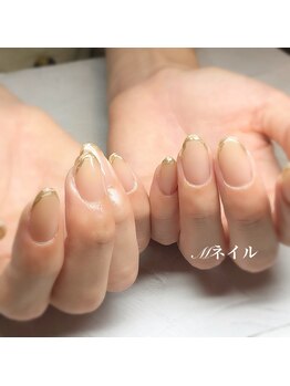 エムネイル(Ｍ)/_先端ミラーネイル_