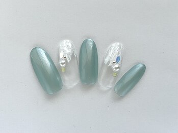 ヴィエント ネイル アイラッシュ サロン(Viento Nail Eyelash Salon)/テラコッタフレンチ初回￥6800