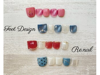 リーネイル 薬院店(Re.nail)/フット定額デザイン　6500円♪