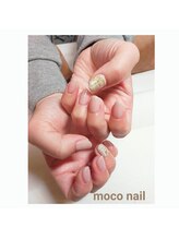 モコネイル(moco nail)/ワンカラー（アート2本）