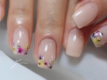 ネイルズ バイ ユイ 外苑前(Nails by Yui)/押し花フレンチ