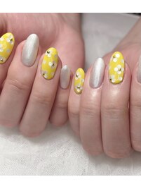 ホワイト×イエロー