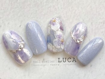 ネイルアトリエルカ(nail atelier LUCA)の写真/梅雨ネイルは紫陽花ネイルが人気！大人可愛い系が得意な当店はトレンドネイルも種類豊富◎