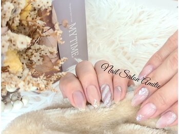 ネイルサロン アミティエ(Nail Salon Amitie)の写真/自爪を整えながら爪を本来の美しさへ導き、ジェルを楽しめる*&理想のカワイイを探せる♪写真は6月限定Art★