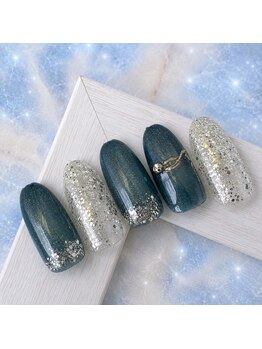 ラヴィネイル 四条烏丸店 メリー(La Vie Nail merry)の写真/【烏丸・大丸向かい】オフ込★定額Bプラン￥5100(30日以内リピート￥5000)ストーン付け放題/カラー変更もOK◎