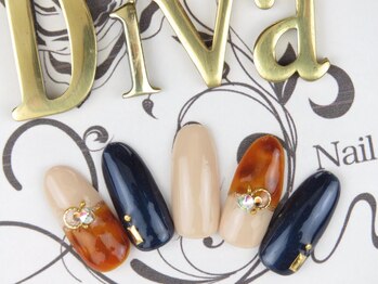 ネイルサロン ディーバ ギンザ(Nail salon Diva GINZA)/べっ甲×ネイビー