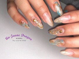 【ロングネイル】天然石ネイル