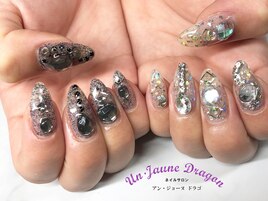 【自爪ネイル】ストーンネイル