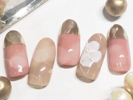 ミラーフレンチネイル