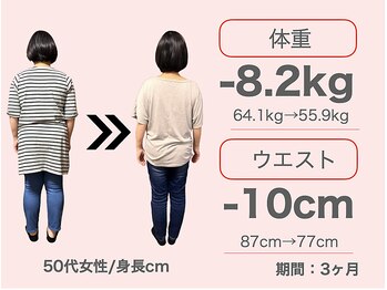 整体院 誠天/【-8.2kg/ウエスト-10cm】50代