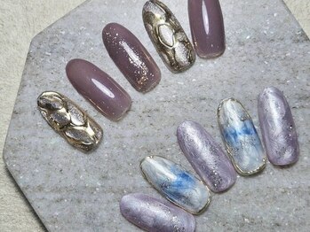 お気軽ビューティエーヴィヒ(Ewig)の写真/手元を見る度うっとり★こだわり派のオトナ女性も満足度◎大好評の【キャンペーンネイル¥5800→¥5300】