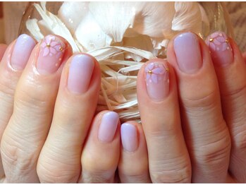ネイルズ ララ(nails Lala)/フラワーグラデーション。