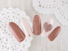 シシ(SiSi)/#3D #ハート #ベージュ