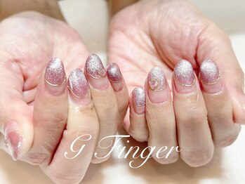 ジーフィンガー 大井町店(G Finger)/マグネットのキラキラネイル