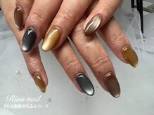 リノ ネイル(Rino nail)/緑黄色ネイル　70648