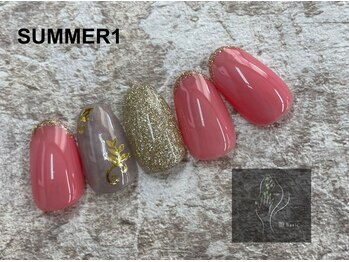 ベーシック ネイルウィザードアカデミー 麻布十番店(Basic×NailWizardAcademy)/【定額Season】SUMMERデザイン