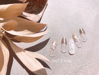 アンツ ネイル バイ サザンリゾート 茅ヶ崎店(ANT'S NAIL by Southern Resort)/ミラーフレンチ×シェルアート