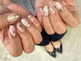 秋★レオパードネイル