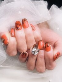 バレンタインネイル