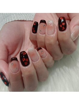 チークｘフレンチｘハート