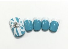 ネイルアンドまつげ リュフェール 五反田(Nail Lufaire)/ティファニーブルーフットネイル