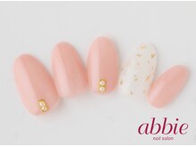 ネイルサロンアビー 北千住店(abbie)/湖面の雪ネイル　￥9119