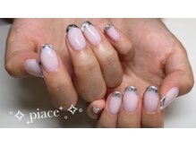 ピアーチェ(Piace)/ガラスフレンチネイル♪