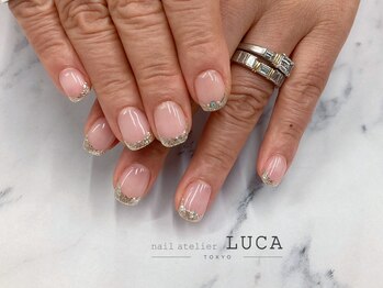 ネイルアトリエルカ(nail atelier LUCA)/W-827 大人上品フレンチネイル