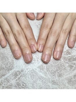 丁寧なジェルオフ