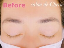 サロンド シェリー(salon de Cherie)/美眉WAX施術前before